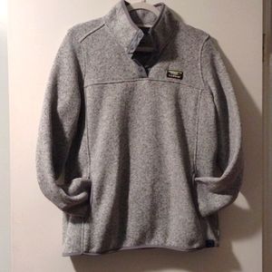 Ll Bean 1/4 snap fleece pullover